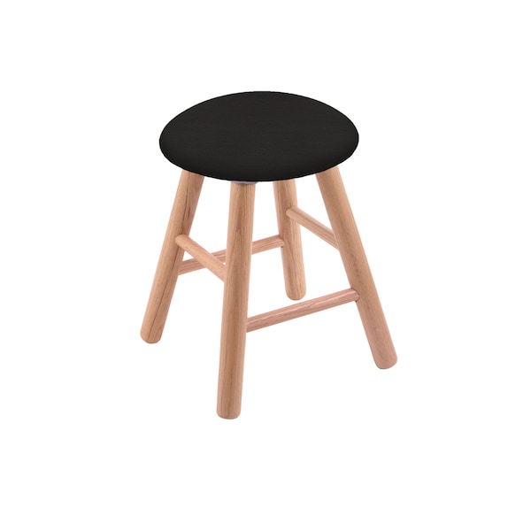 Oak Vanity Stool, Natural Finish, Canter Red Seat